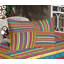 Multicolore drap-housse et coussin décoratif Ambesonne-106787091