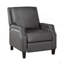 Fauteuil inclinable à dossier poussoir de style transitionnel avec fauteuil à mouvement 1 pièce