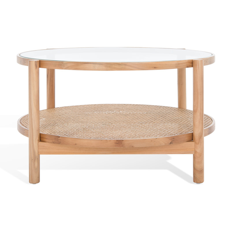 Karyna Round Single Coffee Table, Natural
