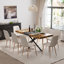 Ensemble de table de salle à manger extensible avec chaises en velours-1800150148-1800150392-1798613603