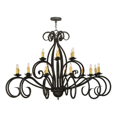 Lustree de style bougie à 18 lumières classic Wareham