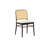 18" H Upholstered Side Chair With Cane Rattan Back-753274496-753274511