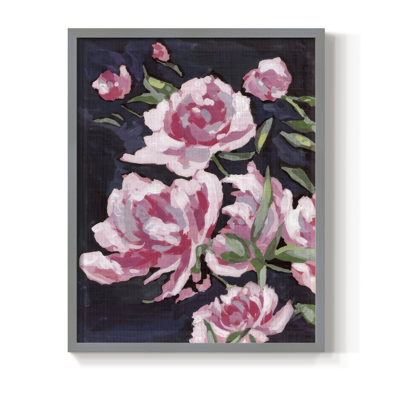 Meer Rosa II, reproduction encadrée - bois massif, H 21 po x l 17 po, Gris