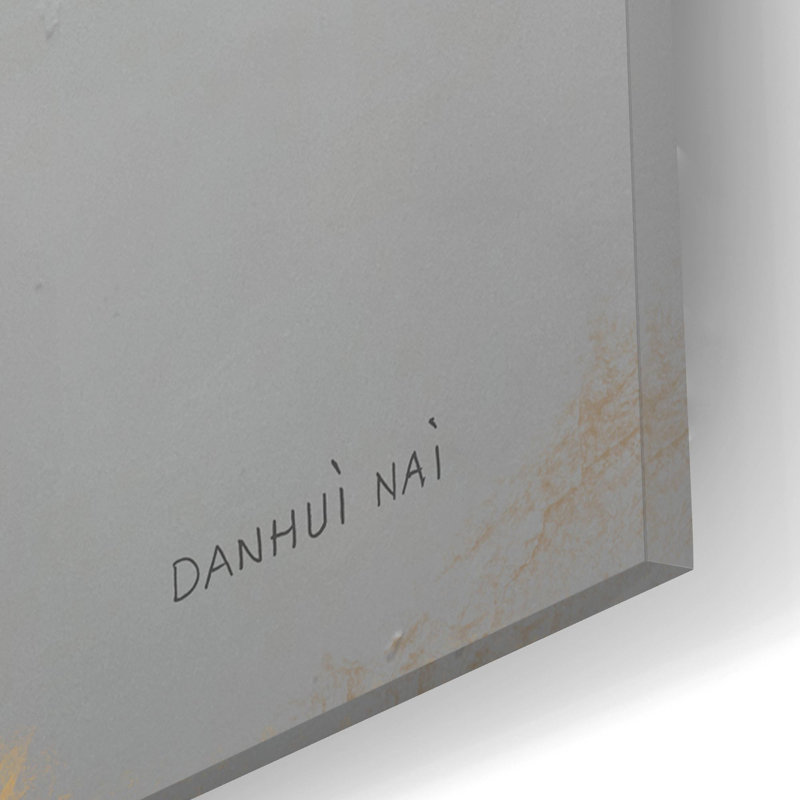  'White Floral Sketch 1' by Danhui Nai Acrylic Glass Wall Art, 24" x 36", 16" H x 12" W x 0.13" D