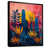 Cadre flottant noir, bois massif