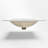 Comptoir de meuble-lavabo simple 24 po blanc avec lavabo et trou de robinet simple