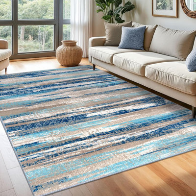 Tapis lavable antidérapant avec envers en caoutchouc pour la chambre à coucher du salon