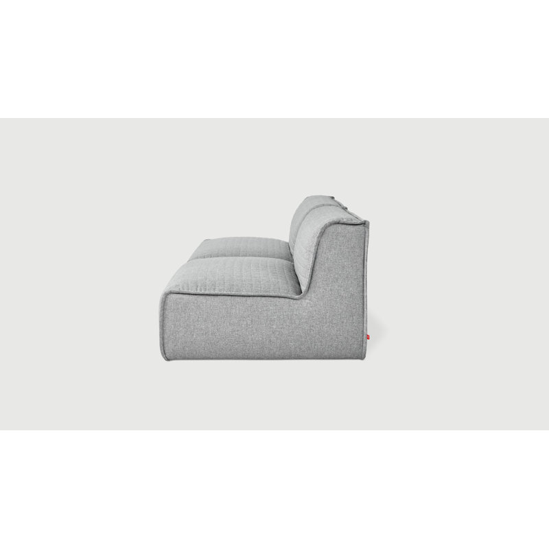 Canapé sans accoudoirs modulaire 2 pièces Nexus, 100 % polyester pierre de parlement