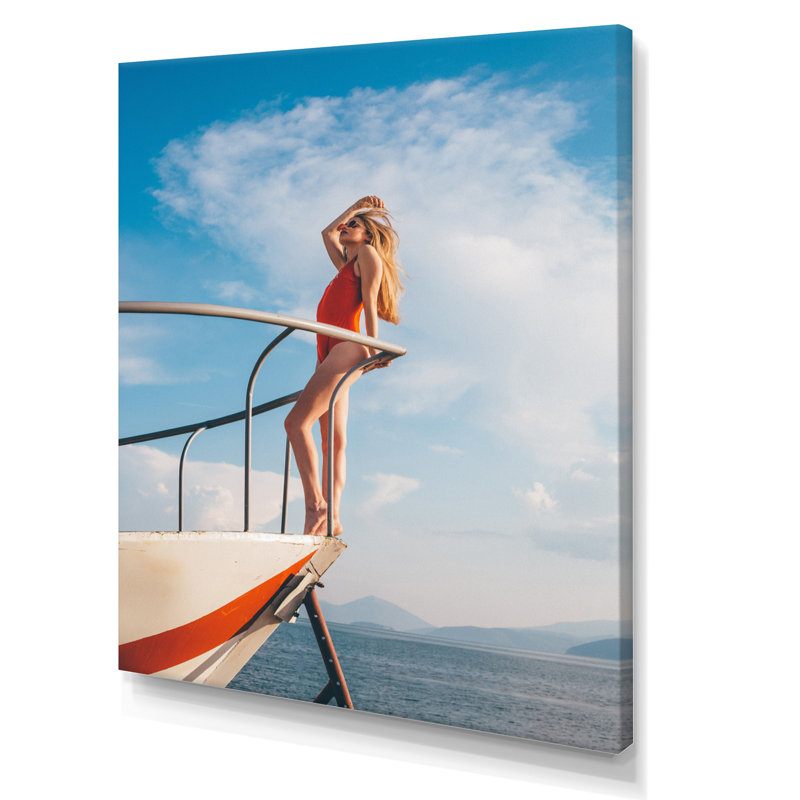 Voilier Solitude Photo III - impression, H 44 po x l 34 po x P 1,5 po, Toile tendue