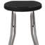 Tabouret pliable Mifflin avec siège en plastique et structure gris titane