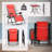 Adjustable Zero Gravity Lounge Chairs Detachable Tray & Headrest Pillow Portable Outdoor Recliners For Patio Beach-798953883