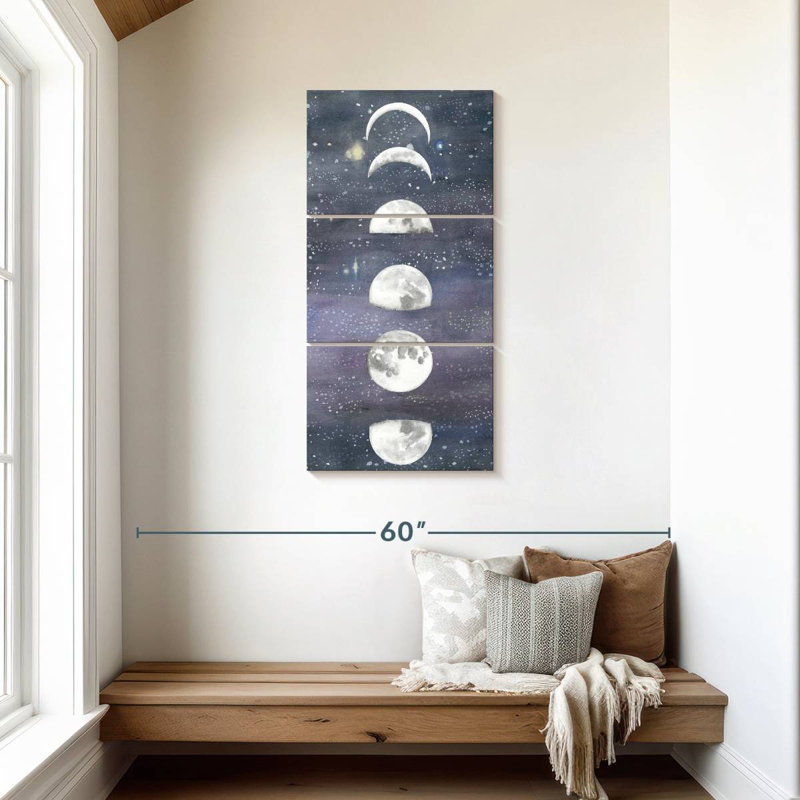 Moon Chart II, 44" H x 21" W