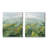 " Abstract Farmland Landscape " by Grace Popp 2 - Pieces Painting Print-91310664