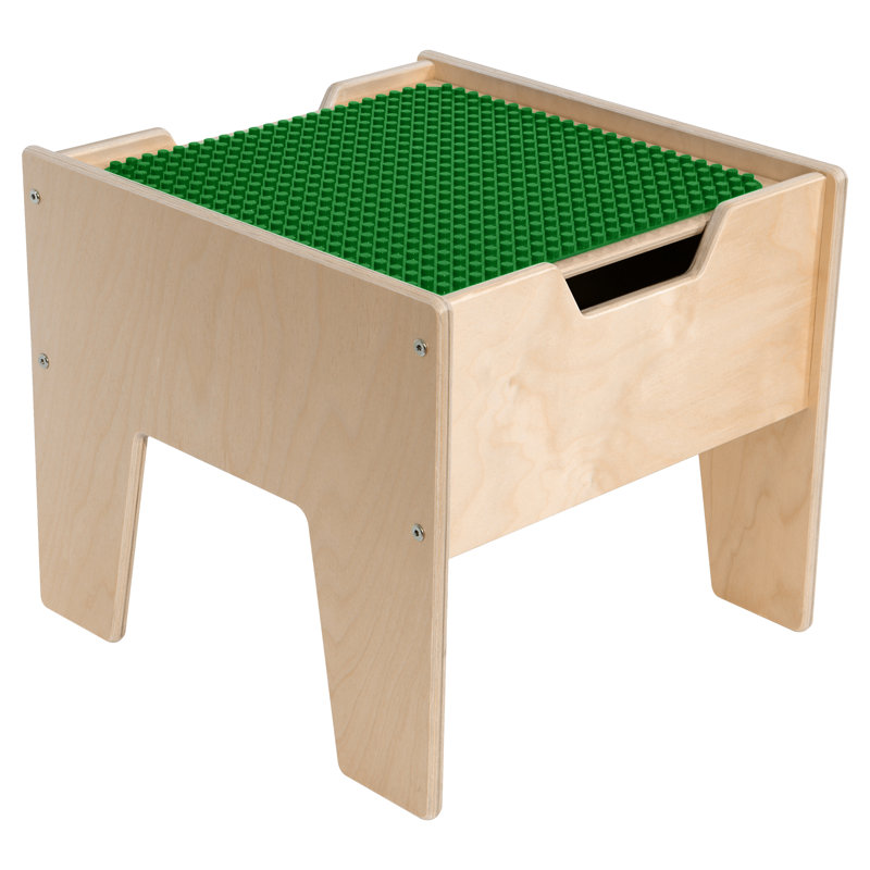 Contender Rectangle DUPLO Table, Green, Yes