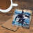 Orca Wooden Cork Coasters Gift Set