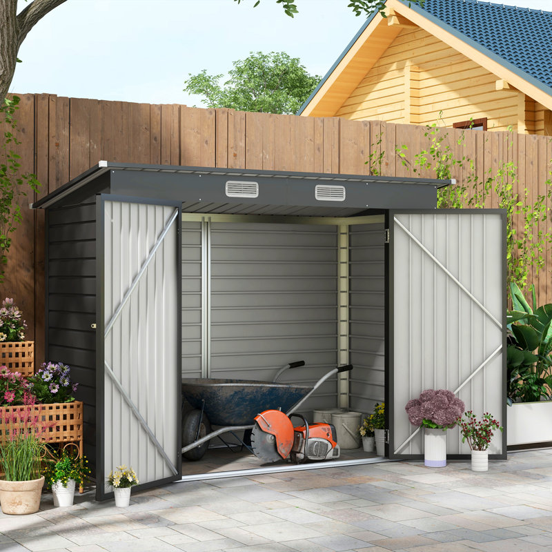 Garden Storage Shed, Grey