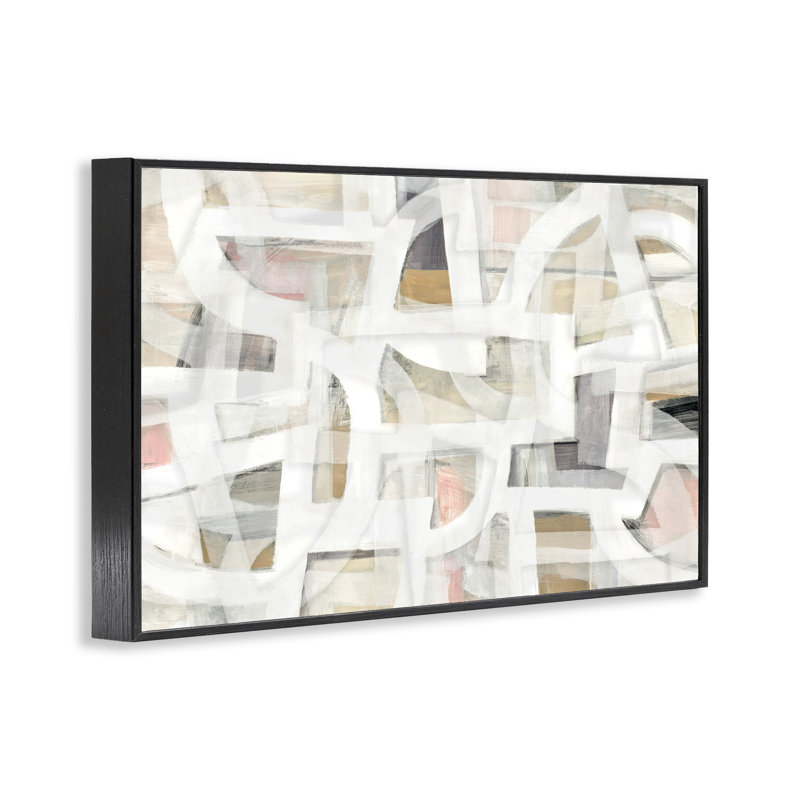 Giclée encadrée par abstraction douce, conception par Hannah Dawson, Giclée encadrée noir minuit, H 12 po x l 18 po