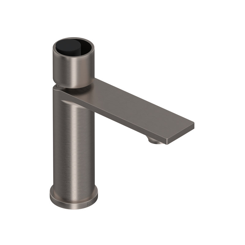 Eclissi Single Handle Lavatory Faucet, Satin Nickel/Matte Black