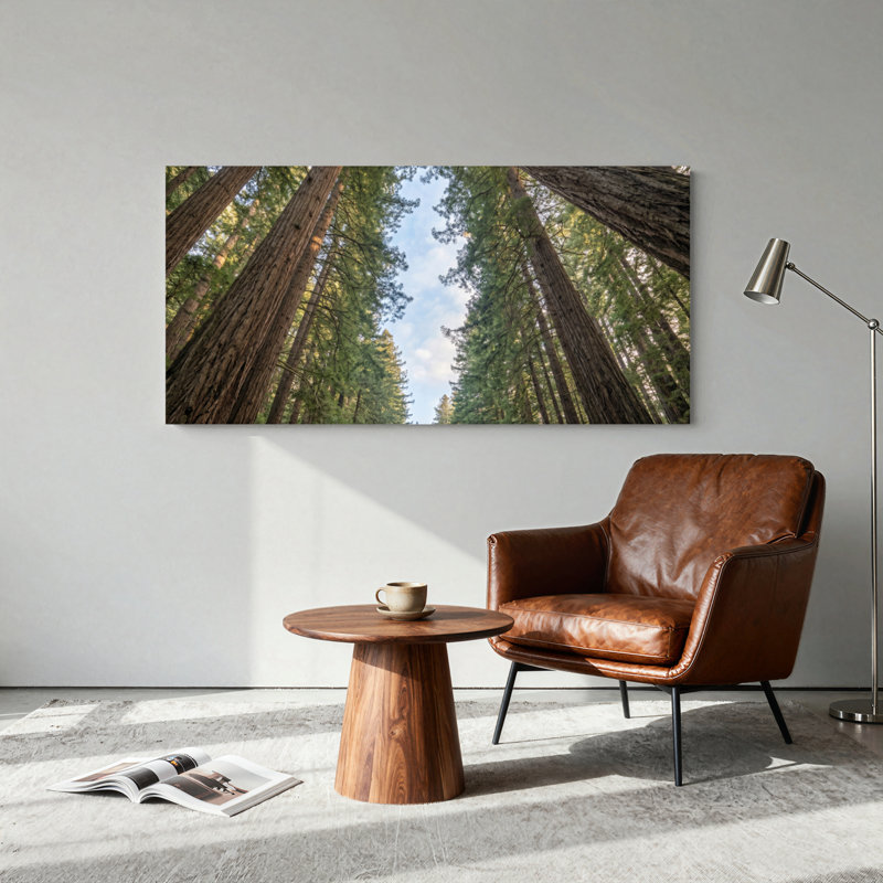 Ensemble de 1 tableau sur toile « Ciel de forêt », L 48 po x H 24 po, Wrapped Canvas