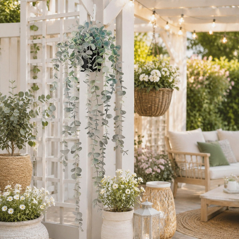 Faux plantes suspendues, petites plantes artificielles en pot pour la décoration intérieure des étagères