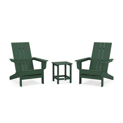 POLYWOOD by AllModern Outdoor Adirondack Chair With Table