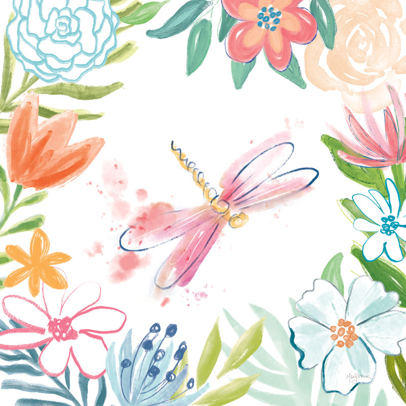 Flower Fun III by Mary Urban - Wrapped Canvas Art Prints, 30cm H x 30cm W x 3.8cm D