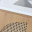 Ensemble de meuble-lavabo simple 29,13 po Emir avec plateau en quartz blanc-1730661187