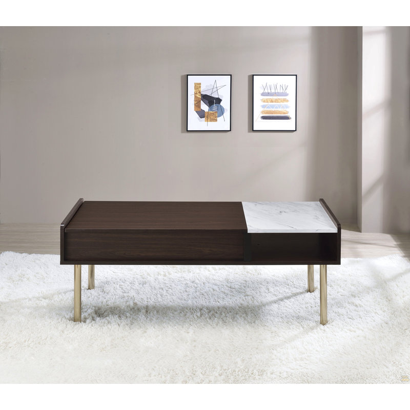 Table basse à plateau relevable