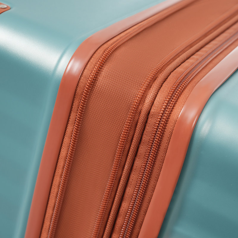 Ensemble de 5 valises avec ouverture frontale, Antique blue green