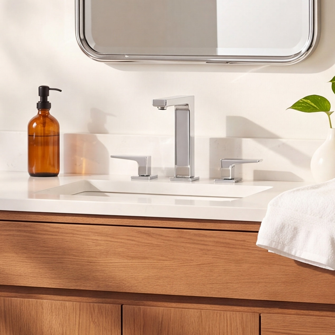 Metropol Low-Flow Widespread Bathroom Faucet, Chrome