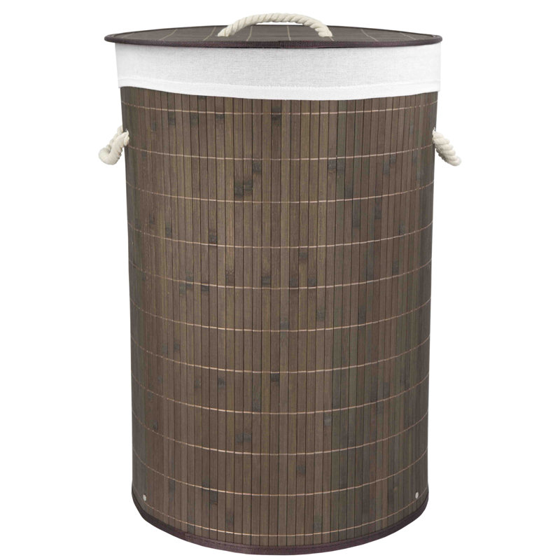 Bamboo Collapsable Hamper, Brown