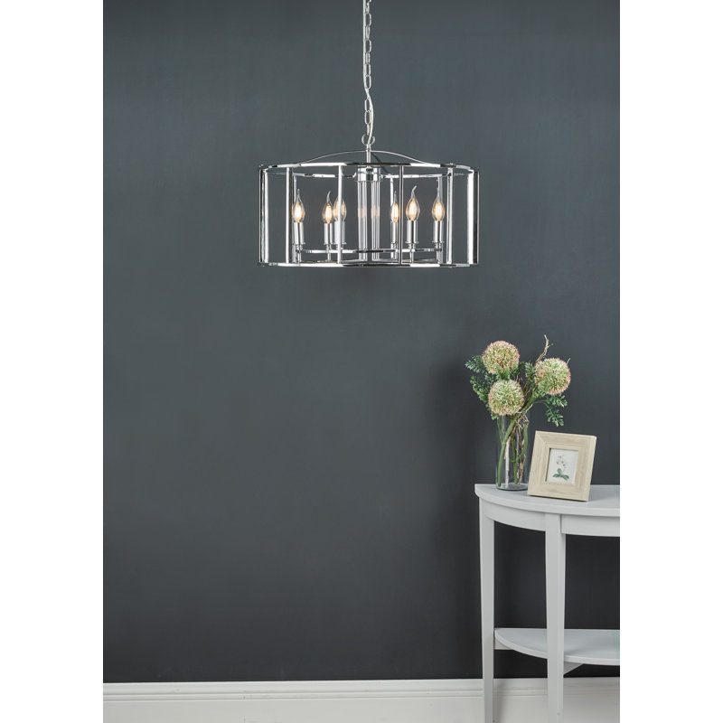 6 - Light Polished Chrome Pendant