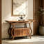 Console en bois massif de style médiéval.-130056196
