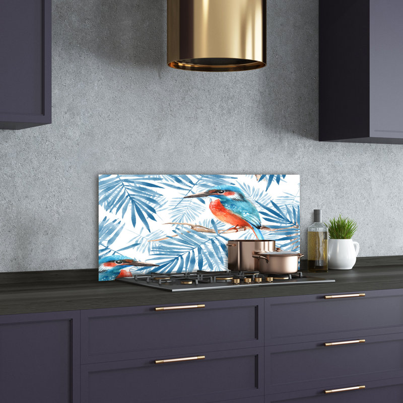 50cm W x 100cm L Glass Peel and Stick Panel