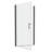 Universal Pivot System Matte Black Elegant Design Bathroom Shower Solution