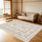 1PC Vintage Distressed Neutral Geometric area rugs for Living Room, Soft and Comfortable, Suitable for all seasons, easy-to-maintain, machine washable Indoor floor mat, Under Table Farmhouse suitable for dining table, coffee table, bedroom, entryway,-2059950542