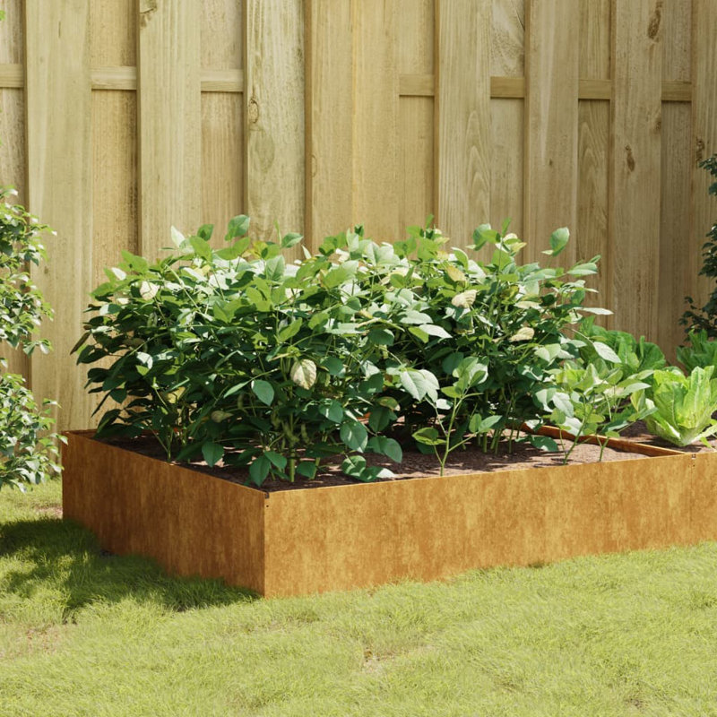 Almarene Metal Raised Garden Bed, 41cm H x 100cm W x 100cm D