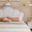 Pink Velvet Hydraulic Storage Bed-1717190029