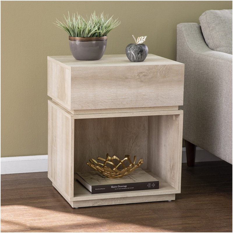 Mortayne Side Table W/ Charging Station