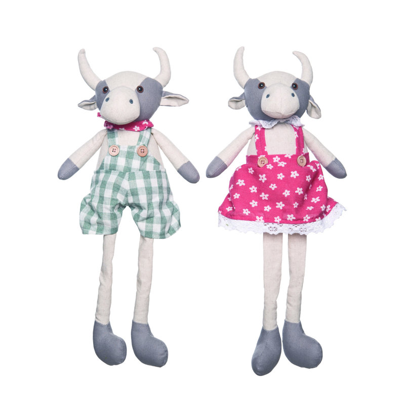  Ensemble de 2 décorations pour la maison en forme de vache douce