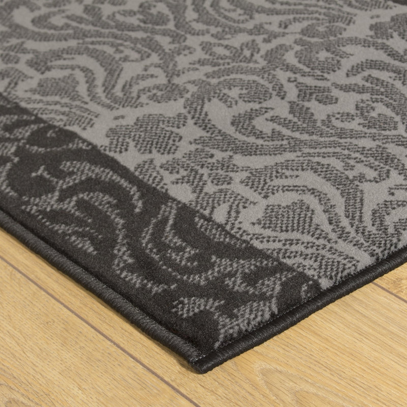 Bargamin Tufted Black Indoor, Runner 70cm x 600cm