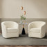 Amarante Contemporary and Classic Velvet Swivel Chair (Set of 2)