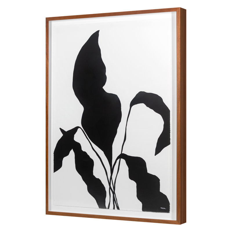 Silhouetted Flower 1 Print by Hable Construction, 33'' H x 23'' W