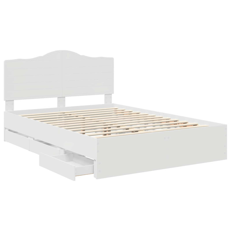 Bed, White, European Kingsize (160 x 200 cm)