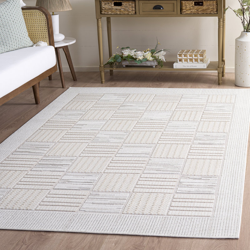 Tapis d'intérieur à motif géométrique Veranda Performance, Rectangle 5 pi 3 po x 7 pi 6 po