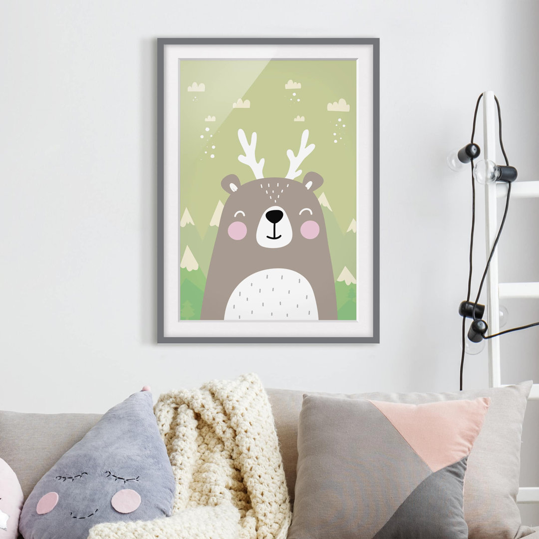 Gerahmtes Poster Wolpertinger Bears