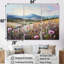 Mauve chardon champ montagne charme I - chardon ensemble d'art mural en toile-107772688-107772690