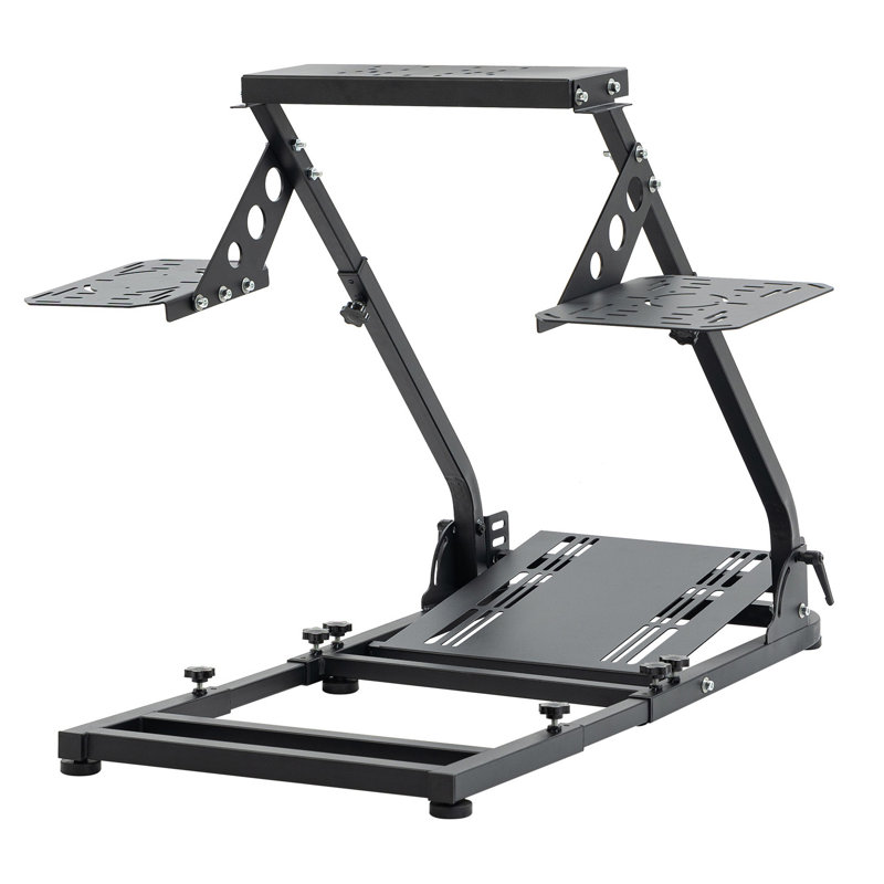 Anman Flight Simulator Bracket Racing Simulator Stand, Not Include Steering wheel & Wheels & Pedals and Shifter Handbrake