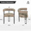 Ensemble de 2 fauteuils de salle à manger rembourrés-1853057484