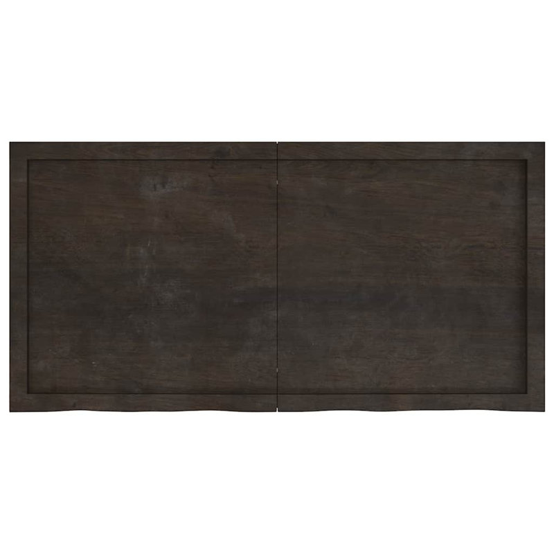 Tablette de rangement flottante vidaXL, H 1,6 po x l 47,2 po x P 19,7 po, Brun
